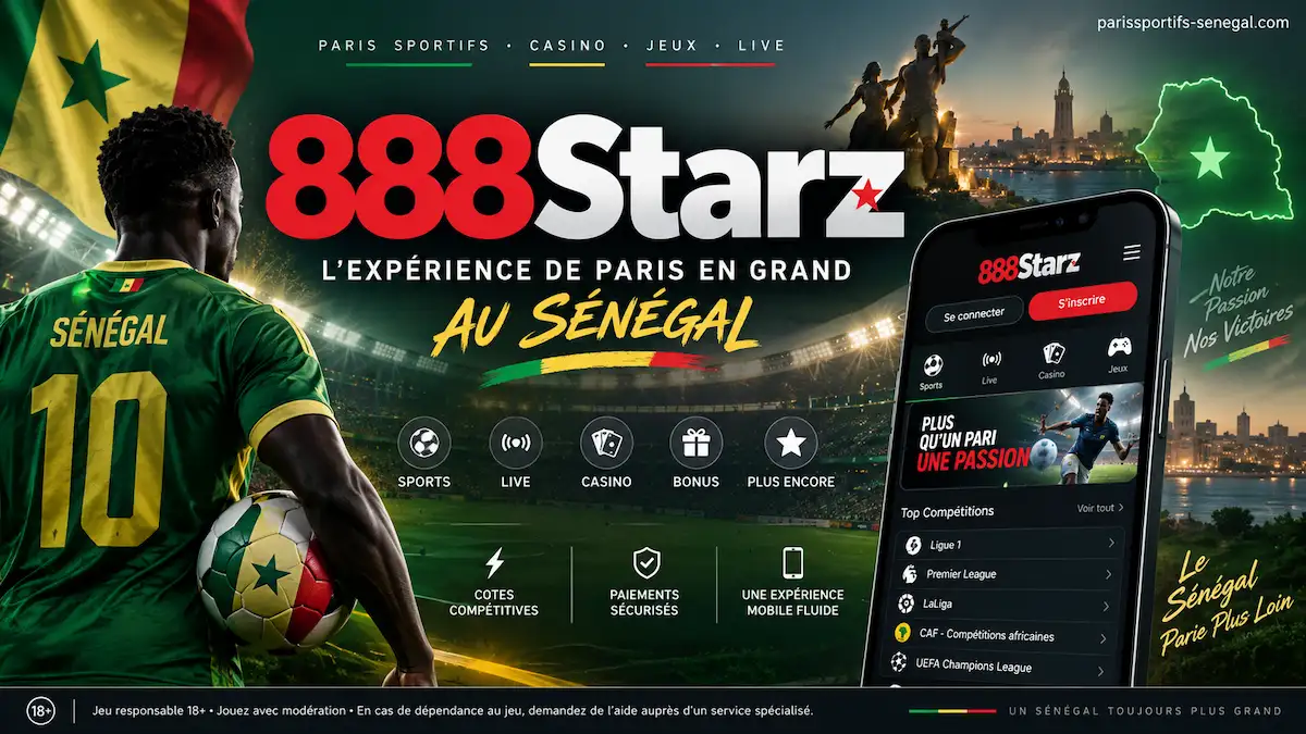 888Starz Sénégal : paris esport et sportifs avec dépôts en cryptomonnaie