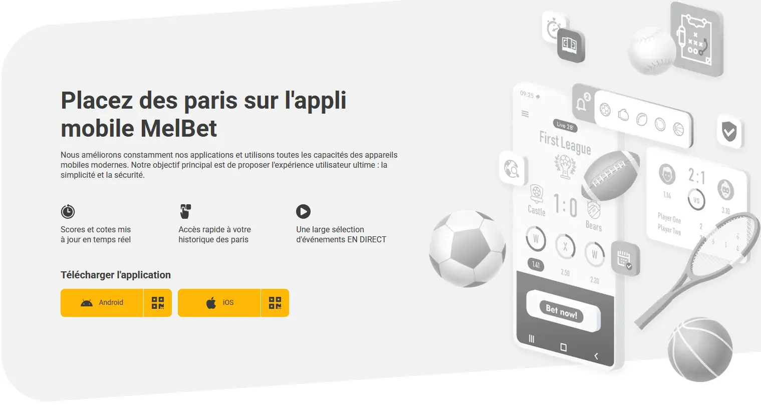 Application Melbet : APK Android et app iPhone pour parier au Sénégal