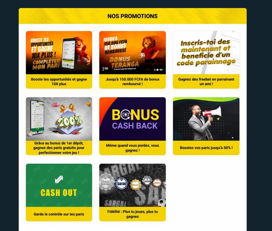 Bonus Sunubet : 200 % en paris gratuits jusqu'à 10 000 FCFA avec le code pariAFR